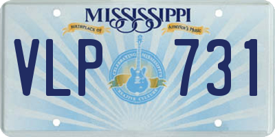 MS license plate VLP731
