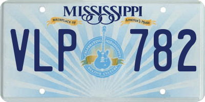 MS license plate VLP782