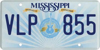 MS license plate VLP855