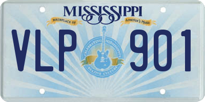 MS license plate VLP901