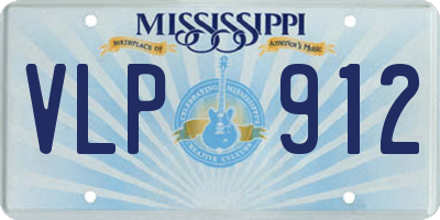 MS license plate VLP912