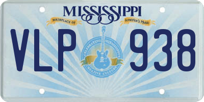 MS license plate VLP938
