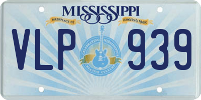 MS license plate VLP939
