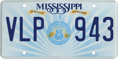 MS license plate VLP943