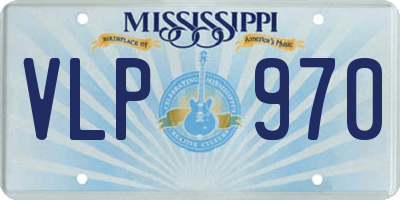 MS license plate VLP970