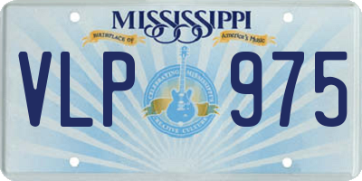 MS license plate VLP975
