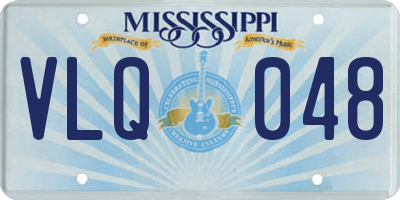 MS license plate VLQ048