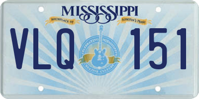 MS license plate VLQ151
