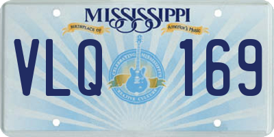 MS license plate VLQ169