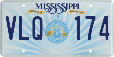 MS license plate VLQ174