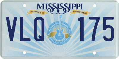 MS license plate VLQ175