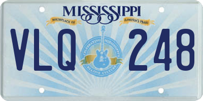 MS license plate VLQ248