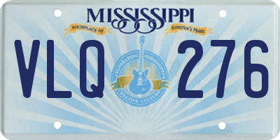 MS license plate VLQ276