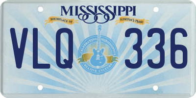 MS license plate VLQ336