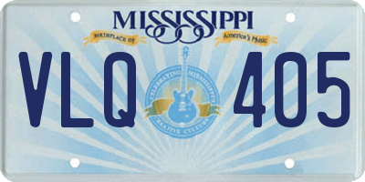MS license plate VLQ405