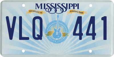 MS license plate VLQ441