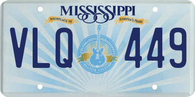 MS license plate VLQ449