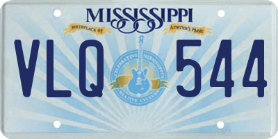 MS license plate VLQ544