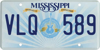 MS license plate VLQ589