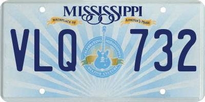 MS license plate VLQ732