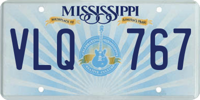 MS license plate VLQ767