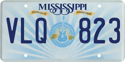 MS license plate VLQ823