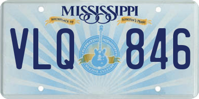 MS license plate VLQ846