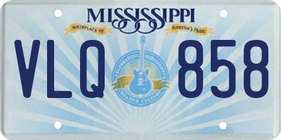 MS license plate VLQ858