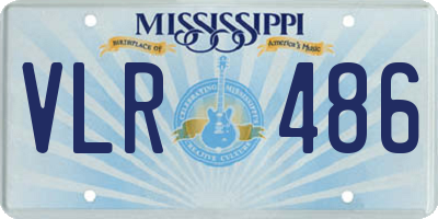 MS license plate VLR486