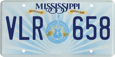 MS license plate VLR658