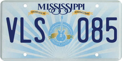 MS license plate VLS085
