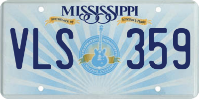 MS license plate VLS359