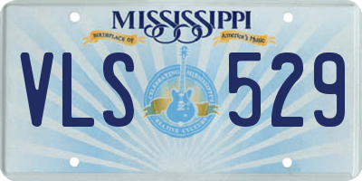 MS license plate VLS529