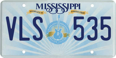 MS license plate VLS535