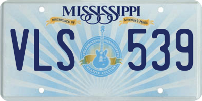 MS license plate VLS539