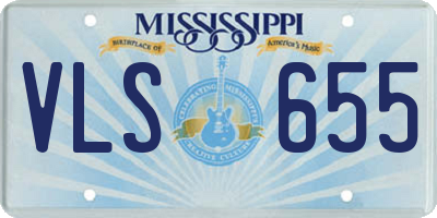 MS license plate VLS655