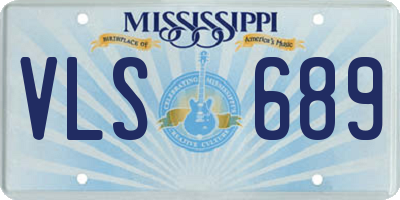 MS license plate VLS689