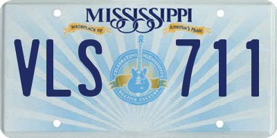 MS license plate VLS711