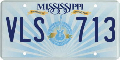 MS license plate VLS713