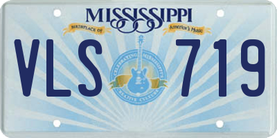 MS license plate VLS719