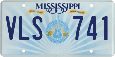 MS license plate VLS741