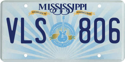 MS license plate VLS806