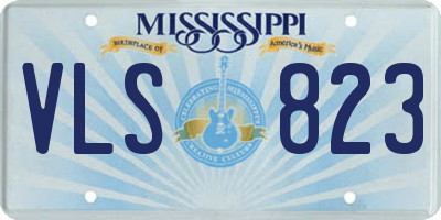 MS license plate VLS823