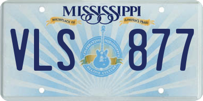 MS license plate VLS877