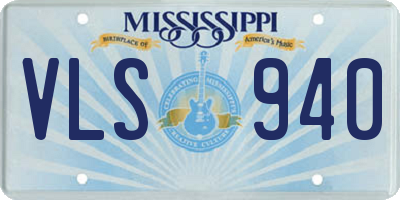 MS license plate VLS940