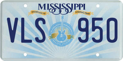 MS license plate VLS950
