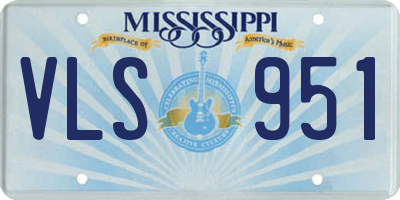 MS license plate VLS951