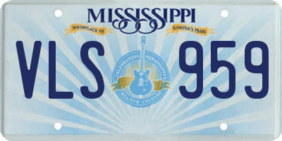 MS license plate VLS959