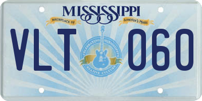 MS license plate VLT060