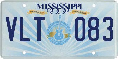 MS license plate VLT083